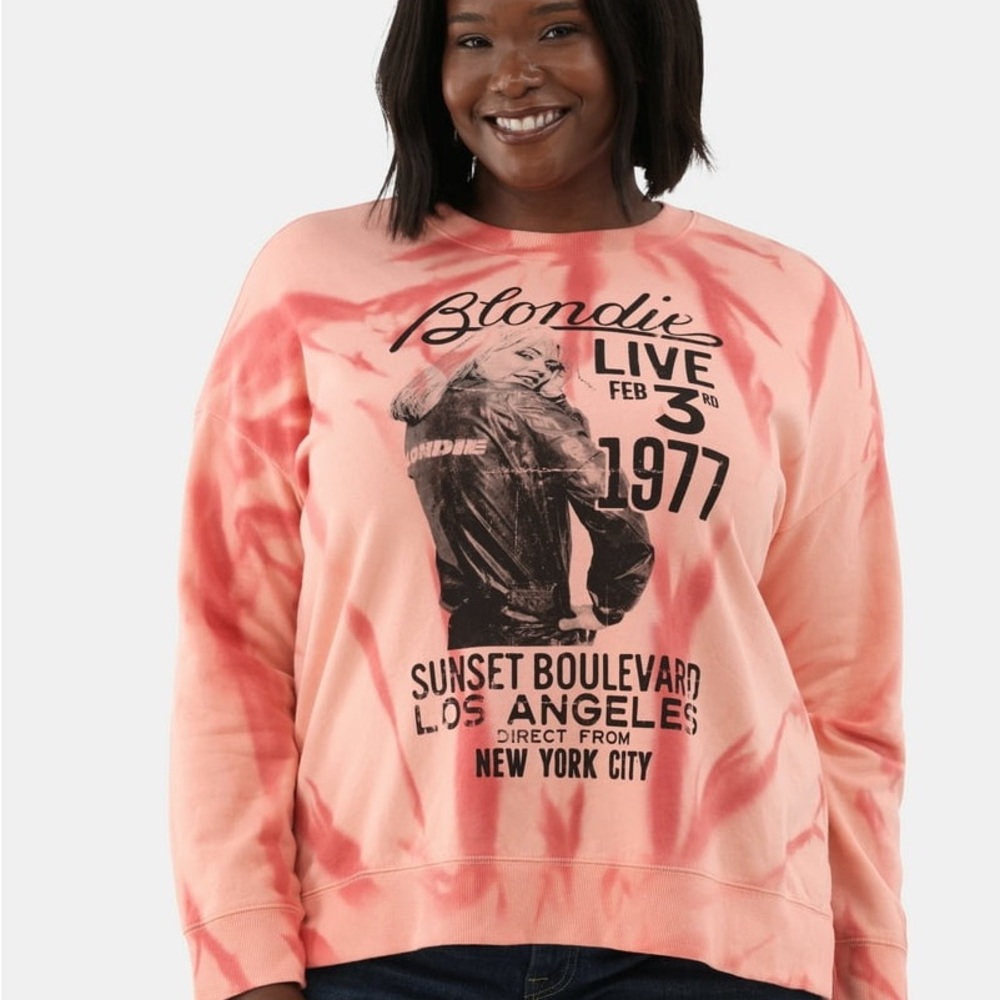 NWT BLONDIE Band Tee Crewneck Sweatshirt 2X